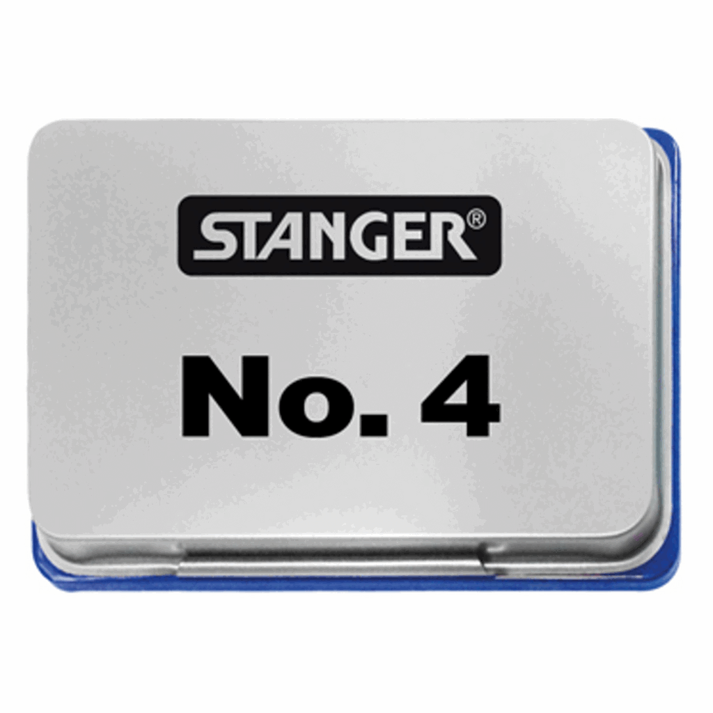 Подушка штемпельна 68х48мм синя No.4 Stanger (380002)